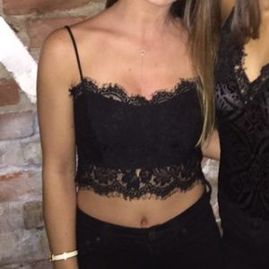 Tobi Lace Crop Top